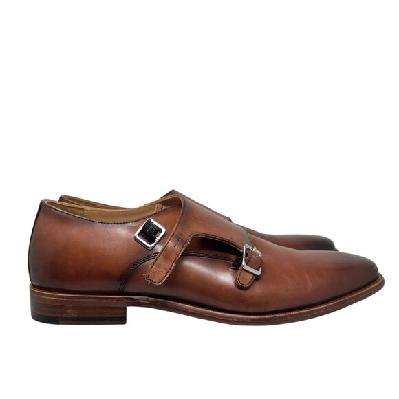 Curatore Dress Shoes Mens 9 Brown Leather Double Monk Strap Made in Italy 358074 main image 12